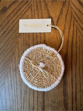Bloomingville Natural Woven Seagrass Coasters set of 4